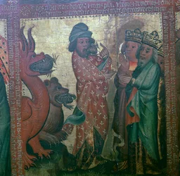 Panel forty-four of the Altar of the Apocalypse, 15th century