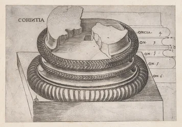 Speculum Romanae Magnificentiae: Corinthian base from the Temple of Mars Ultor, Rome