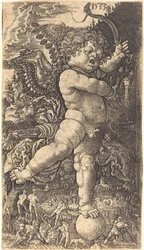 Cupid Balancing on a Globe