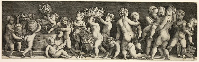 Children Gathering Grapes