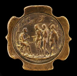 Sword Pommel with Inset Plaquette of The Judgment of Paris, second half 15th century