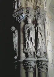 Portico de la Gloria Depicting St. Andrew (detail)