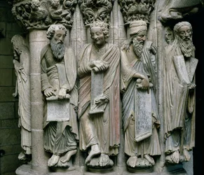 Portico de la Gloria with the Old Testament Prophets (detail)
