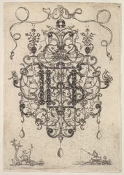 Design for a Pendant with IHS Monogram, 1609