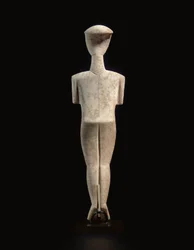 Cycladic reclining female figure, name-piece of the Schuster Master, Early Cycladic II, c.2400 BC