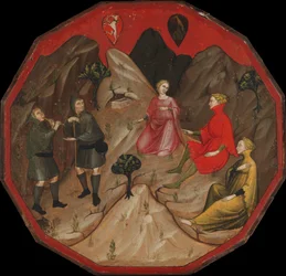 A Contest between the Shepherds Alcesto and Acaten, ca. 1410