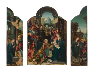 A Triptych: The Adoration of the Magi; The Nativity; The Flight into Egypt