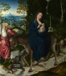 The Flight into Egypt (Panel from an Altarpiece)