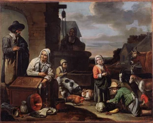 Peasants at a Well