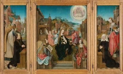 Triptych with Virgin and Child with Saints