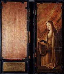 Adoration of the magi, closed panels