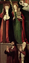 Catholic Monarchs with Saints Helena and Barbara