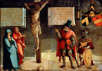 Crucifixion with Donors