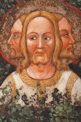 The Three Faced Trinity and the Tree of Life (detail), c.1420