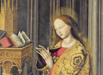 The Virgin Mary Reading from a Book of Hours, c.1445 (detail)