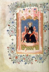 St. John of Bridlington (d.1379) with the Book of Hours of John of Beaufort