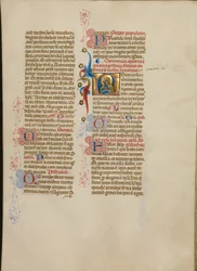Initial L: The Virgin in Prayer