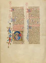 Initial O: The Angel of Saint Matthew Holding Up His Gospel