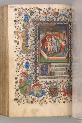 Hours of Charles the Noble, King of Navarre: fol. 161v, Mocking of Christ