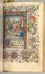 Hours of Charles the Noble, King of Navarre 1361-1425: fol. 179r, Christ Nailed to the Cross, c. 1405