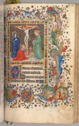 Hours of Charles the Noble, King of Navarre 1361-1425: fol. 185r, Crucifixion, c. 1405
