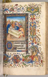 Hours of Charles the Noble, King of Navarre: fol. 197r, Entombment of Christ