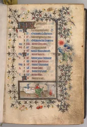 Hours of Charles the Noble, King of Navarre: January