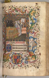 Hours of Charles the Noble, King of Navarre 1361-1425: fol. 202r, Office of the Dead, c. 1405