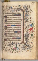 Hours of Charles the Noble, King of Navarre 1361-1425: fol. 205r, Text, c. 1405
