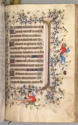 Hours of Charles the Noble, King of Navarre 1361-1425: fol. 213r, Text, c. 1405