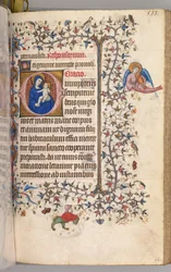 Hours of Charles the Noble, King of Navarre 1361-1425: fol. 261r, Virgin and Child, c1405