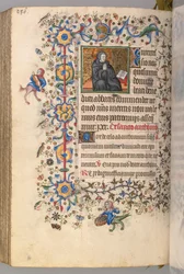 Hours of Charles the Noble, King of Navarre 1361-1425, fol. 287vr, St. Benoit, c. 1405