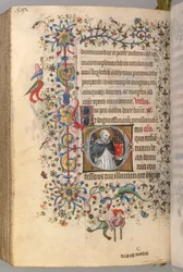 Hours of Charles the Noble, King of Navarre, fol. 290v, St. Dominic, c. 1405
