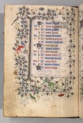 Hours of Charles the Noble, King of Navarre 1361-1425: fol. 4v, April