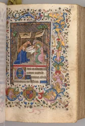 Hours of Charles the Noble, King of Navarre 1361-1425: fol. 67r, Nativity Prime, c. 1405