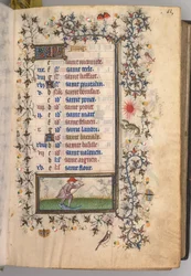 Hours of Charles the Noble, King of Navarre 1361-1425: fol. 6r, June, c. 1405
