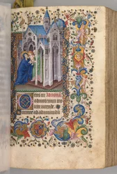 Hours of Charles the Noble, King of Navarre 1361-1425: fol. 82vr, Presentation
