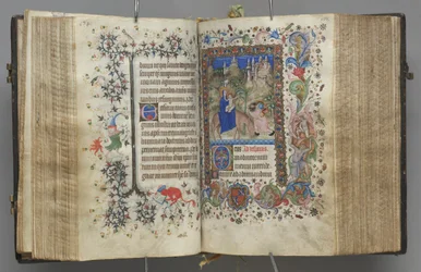 Hours of Charles the Noble, King of Navarre 1361-1425: fol. 87v, Text