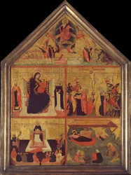 The Last Judgment, The Virgin and Child with a Bishop-Saint and Saint Peter Martyr, ca. 1325