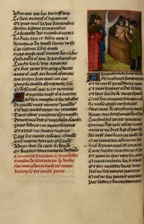 Miniature Shows Nero Watching Seneca