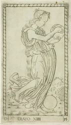 Erato, plate fourteen from Apollo and the Muses