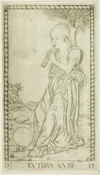 Euterpe, plate eighteen from Apollo and the Muses