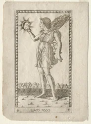 Genius of the Sun from the Tarocchi, Series B: Cosmic Principles & Virtues, #31