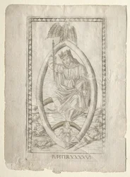 Jupiter from the Tarocchi, Series A: Firmaments of the Universe, #46, Before 1467