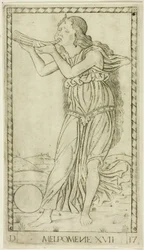 Melpomene, Plate Seventeen from Apollo and the Muses