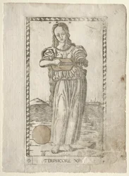 Terpsichore Dancing and Song from the Tarocchi Series