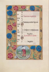 Hours of Queen Isabella the Catholic, Queen of Spain: Fol. 11v, October