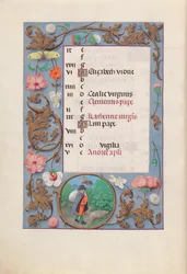 Hours of Queen Isabella the Catholic, Queen of Spain: Fol. 12v, November