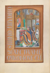 Hours of Queen Isabella the Catholic, Queen of Spain: Fol. 87v, Celebration of the Mass, c1500