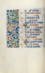 Book of Hours Use of Rouen: fol. 10v, c. 1470
